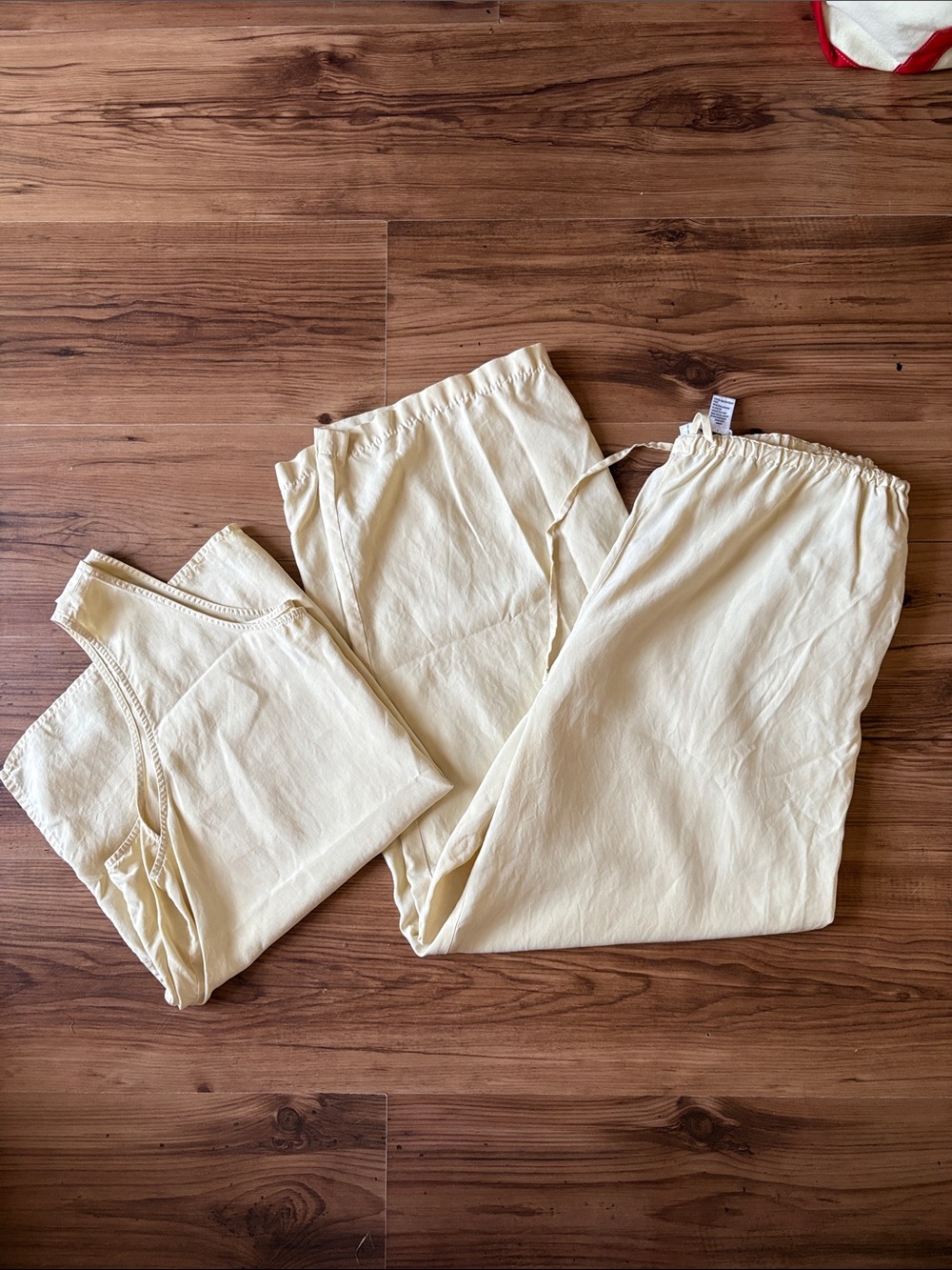 VINTAGE Silk Set - Tank Top & Drawstring Pants